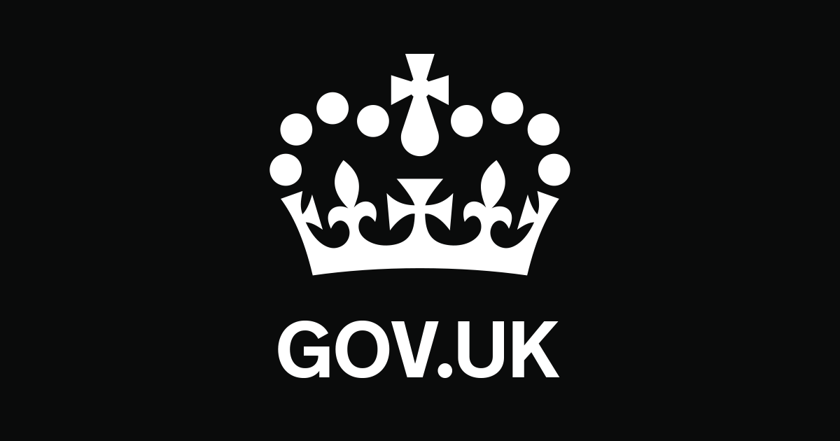 A crown icon above the words GOV.UK.